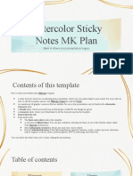 Watercolor Sticky Notes MK Plan