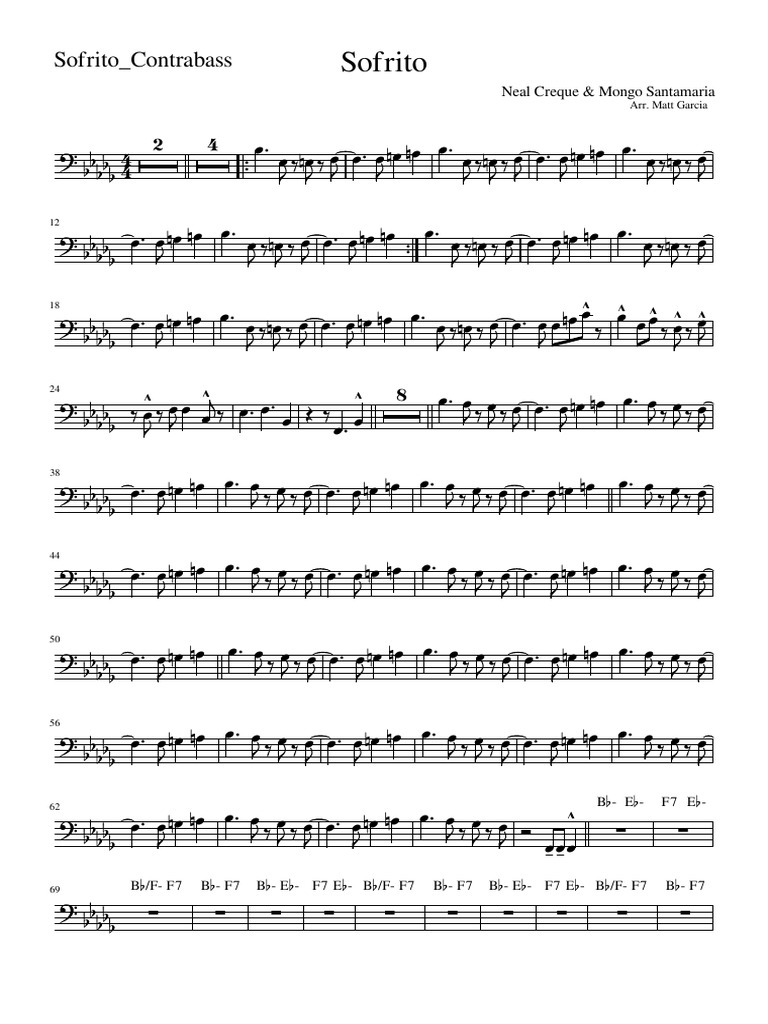 Sofrito (84) (1) Sofrito Contrabass PDF American Jazz Jazz