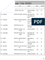 2012 2013 Lista Manuais Disponiveis 1ciclo