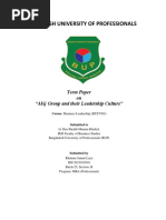 Bangladesh University of Professionals: Term Paper On "Akij Group and Their Leadership Culture"