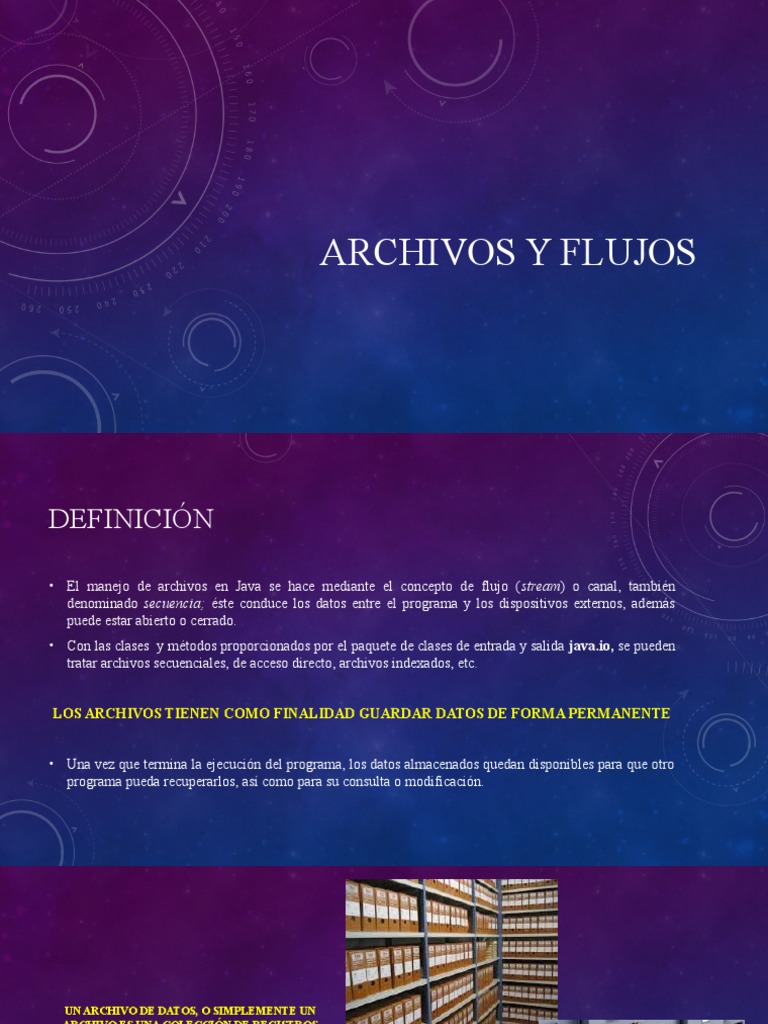 Manejo de Archivos y Flujos en Java | PDF | Archivo de computadora ...