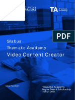 Silabus Video Content Creator Ta
