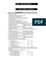 TYBCom Sem VI Cost Accounting MCQs 1