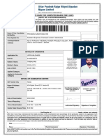 Admit-Card For Computer-Based Test (CBT) (ADVT. NO. U-37/UPRVUSA/2019)