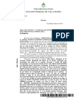 Juzgado Federal de Villa Maria: Poder Judicial de La Nación