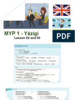 MYP 1 - Lesson 02 and 03