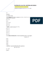 Questões de Matematica Da Uno