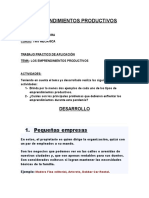 Trabajo de Aplicacion Emprendimientos Productivos