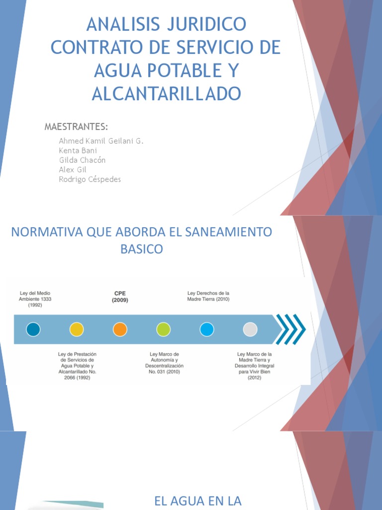 Contrato de Agua Potable y Alcantarillado | PDF | Agua | Alcantarillado