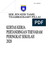 Kertas Kerja Pertandingan Tevaram 2020