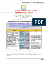 Chhattisgarh State Renewable Energy Development Agency (CREDA)