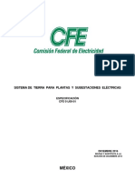 CFE 01J00-01_Sistema de Tierra Para Plantas y Subestaciones Eléctricas