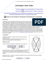 Índice de Necesidad de Tratamiento Periodontal de La Comunidad