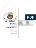 Hospital Mangment System: Database Assigment