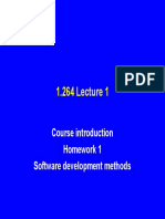 Course Introduction Homework 1 Software Development Methods