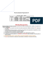 Plan de Evaluación Programación III