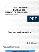 La Seguridad Registral y La Legitimidad Del Derecho de Propiedad