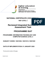 NCV-Reviewed Information Technology and Computer Science-Level 2-502100401-ISAT-2020