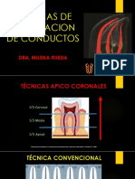 Técnicas de preparación de conductos radiculares