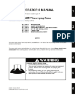 Operator'S Manual: 500E2 Telescoping Crane