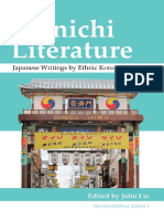 Zainichi Literature Japanese Writings by Ethnic Koreans. Compiled by John Lie