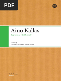 Aino Kallas Negotiations With Modernity
