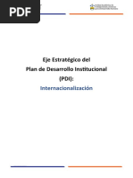 Plan de Trabajo - PDI - Internacionalización