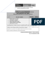 Resultado Evaluacion Curricular Cas N°017-2020