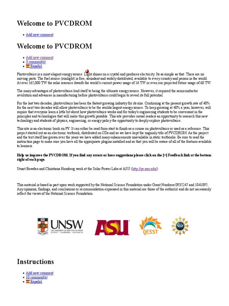 Photovoltaics Education Overview | PDF | Photovoltaics | Electronvolt
