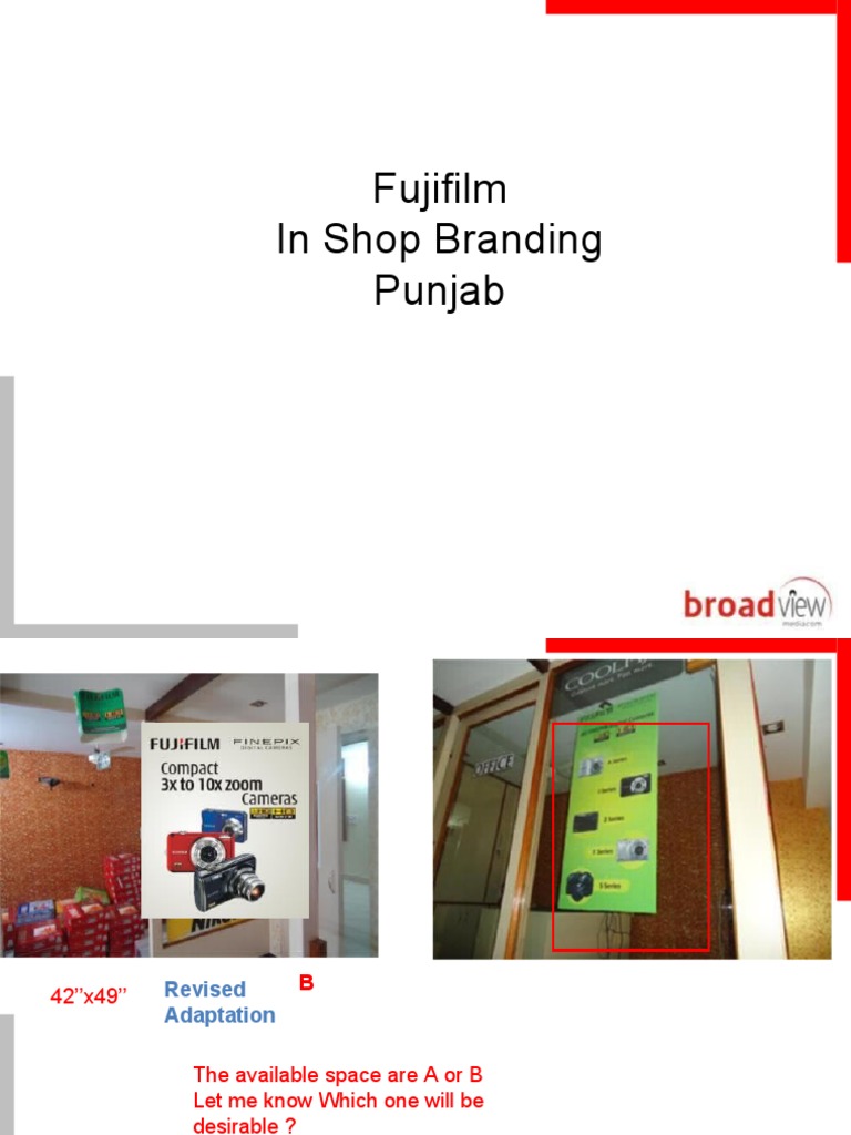 Fujifilm Store Branding Adaptations | PDF