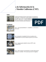 Hoja de Informacion de La Pruebe de Mastitis California - Spanish