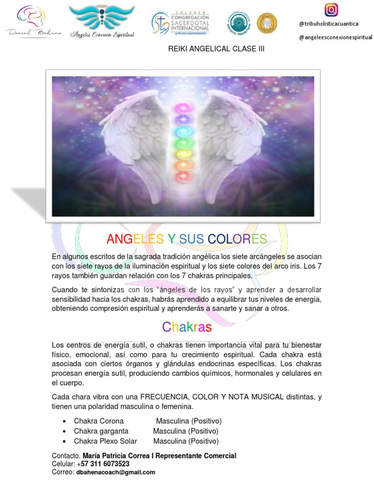 Colores y Chakras de los Arcángeles | PDF | Color | Las emociones