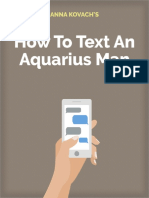 Aquarius Man Secrets How To Text An Aquarius Man