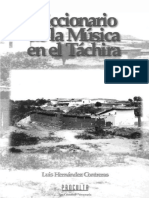 Diccionario de La Música Tachirense Luis Hernández Contreras