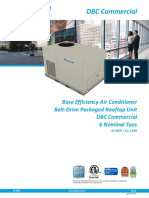 DBC Commercial: Base Efficiency Air Conditioner Belt-Drive Packaged Rooftop Unit DBC Commercial 6 Nominal Tons