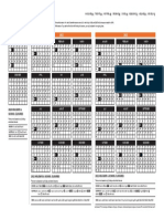 2020 - 2022 Start Date Calendar