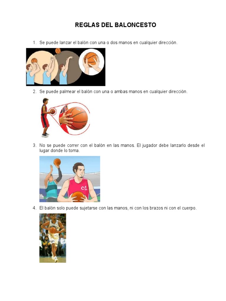 Reglas Del Baloncesto | PDF | Juegos de habilidad física | Ocio