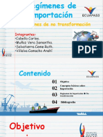 Regímenes de Importación (Regímenes de No Transformación) PDF