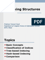 Indexing Structures: Professor Navneet Goyal Department of Computer Science & Information Systems BITS, Pilani