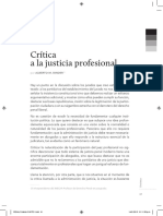 CRITICA A LA JUSTICIA PROFESIONAL. BINDER