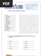 formação de palavras 8º