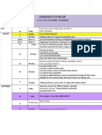 2021-2022 Academic Calendar