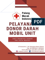 Brosur Pelayanan Donor Darah Mobil Unit PMI Kota Bekasi