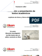 Redacción y textos académicos, taller preencial