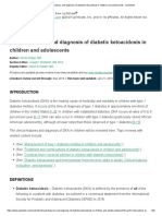 Clinical Features and Diagnosis of Diabetic Ketoacidosis in Children and Adolescents - UpToDate