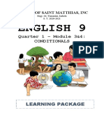 English 9: Quarter 1 - Module 3&4: Conditionals