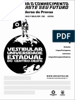 Instruções sobre prova objetiva e redação para concurso vestibular