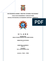 Silabo Dibujo Tecnico Asistido Por Computadora 2019 - II