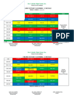 Online Distance Learning Schedule: Dao Catholic High School, Inc