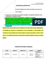 Planificación Semanal Primer Año Básico 03 Al 07 Agosto